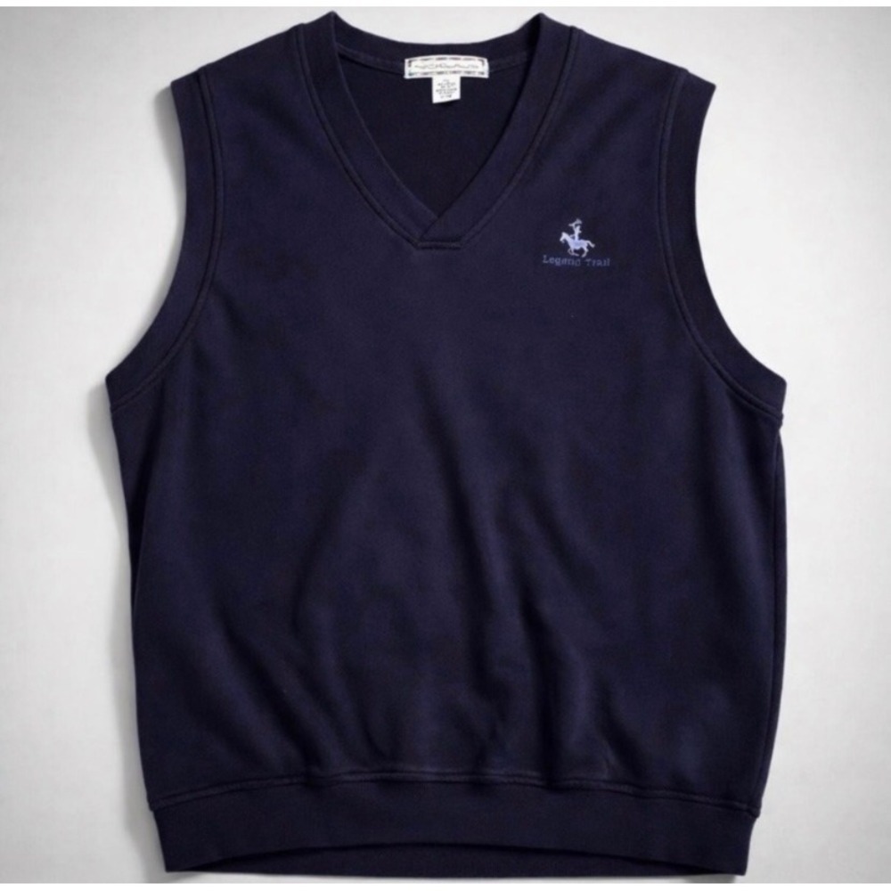 Nicklaus Mens XXL Navy V-Neck Sweater Vest Vintage 90s y2k Retro